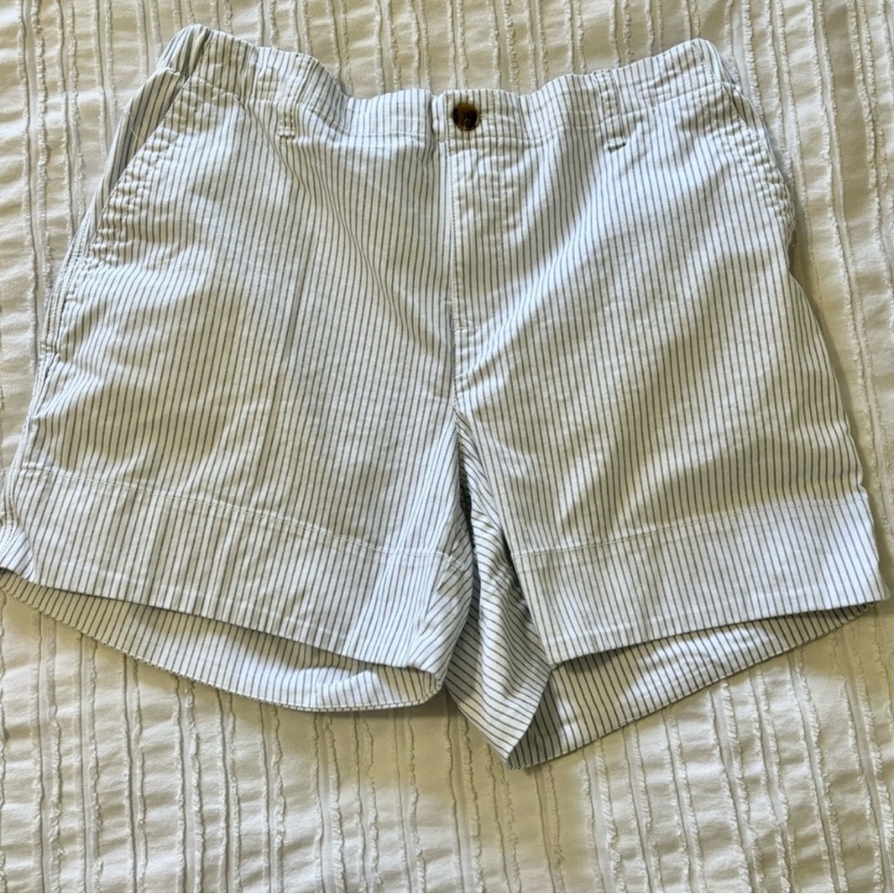 Old Navy Blue and White Striped Shorts